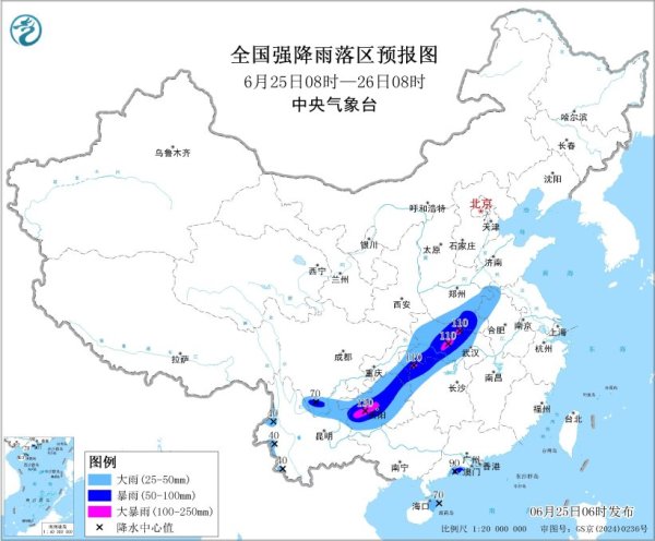 配资之家网站 湖北、湖南、贵州等地局地有大暴雨，中央气象台发布暴雨黄色预警